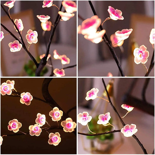 Lampka Bonsai z Kwiatami Wiśni