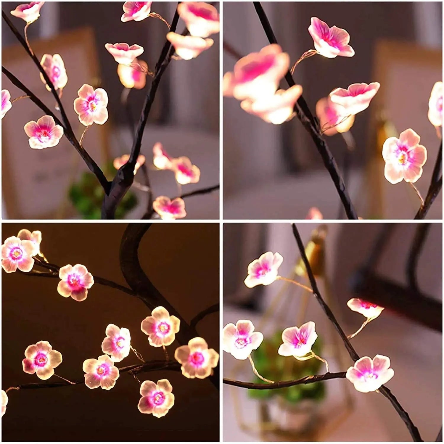 Lampka Bonsai z Kwiatami Wiśni